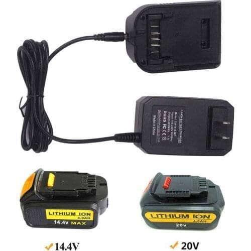 Replacement Charger For Dewalt 14.4V/20V DCB115 DCB112 Lithium Battery Charge DCB107 Lithium Battery Adapter For Dewalt DCB115