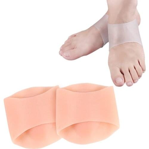2Pcs Arch Support Insole Insert Gel Set Soft Silica Gel Sleeves For Plantar Fasciitis Support & Flat Foot Support Flatfoot Care