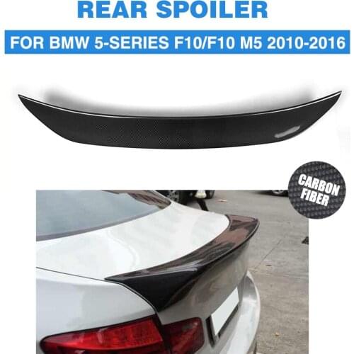Rear Trunk Boot Spoiler Wing Carbon Fiber For BMW 5 Series F10 / F10 M5 2010-2016 Auto Car Spoiler