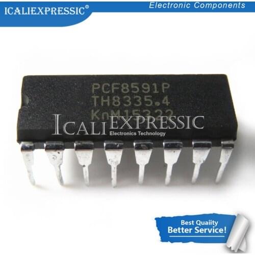 1PCS PCF8591P PCF8591 DIP-16 In Stock