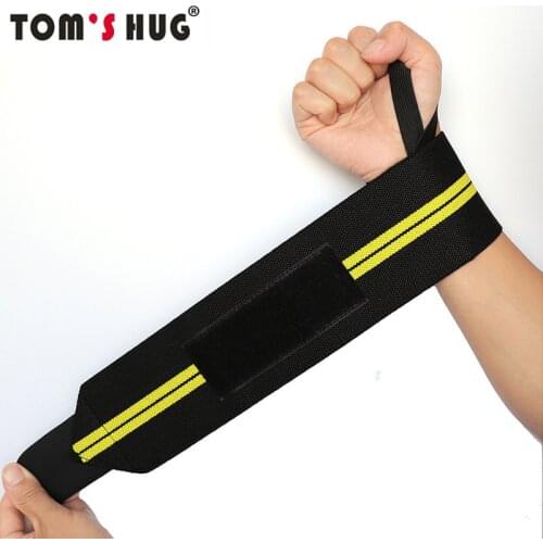 1 Pcs Adjustable Wrist Brace Support Wristband Toms Hug Brand Professional Sports Protection Wristbands Wrist Protect Yellow