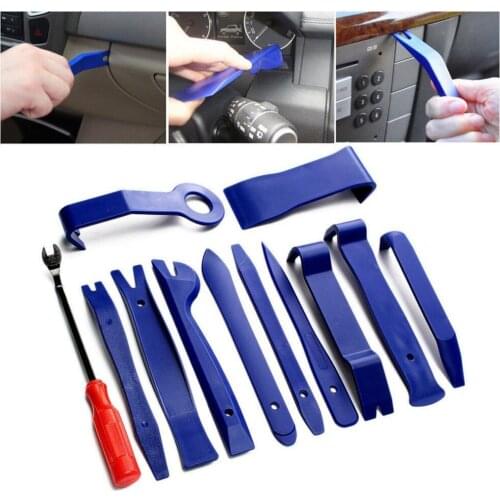 12Pcs Portable Auto Car Radio Panel Door Clip Panel Trim Dash Audio Removal Installer Tools Repair Tool Kit Hand Tools