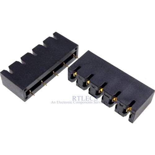 2pcs Burn In Test Socket 7.62 mm Pitch 5 Pin Gold plating for Axial lead Resistors / Diode PCB Board Through Holes