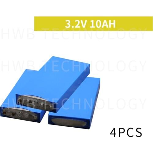 4pack 3.2v 10ah lifepo4 battery 10ah 3.2v 30A discharge 10000mah cell aluminium case for 12v 10ah battery DIY pack power tools