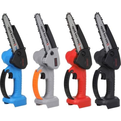 6 Inch 1200W Electric Chain Saw Portable Electric Pruning Saw Woodworking Cutter Tool Garden Logging for 18-21V Makita Battery