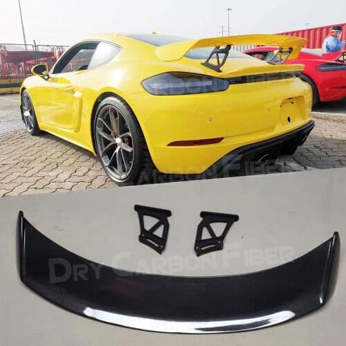 Car Rear Trunk Spoiler Boot Lip Wing for Porsche Cayman Boxster 981 986 987 718 GT4 GT 2016 2017 2018 2019