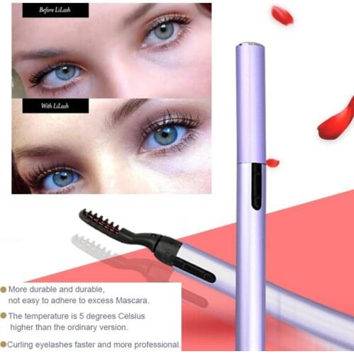 Heated Pen-style Eyelash Curler Lash Separator Quick Heating Natural Eyelash Curler Makeup Tools TSLM