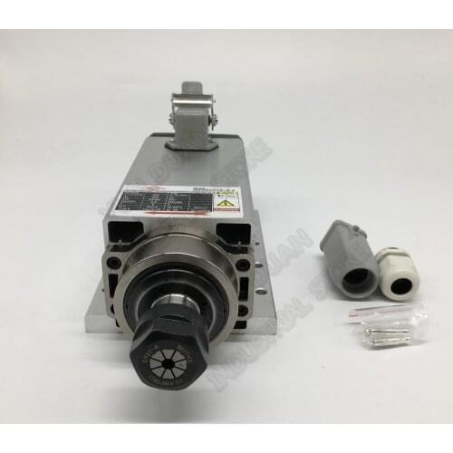 Changsheng 380V 2.2KW 3HP ER20 AC Spindle Motor Air Cooled Ceramic Bearings Mounting bracket for CNC Engraving machine Router