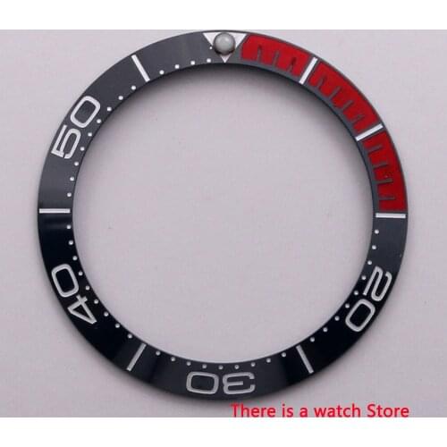 38mm Sterile black ceramic bezel insert luminous dot fit 40mm watch case SUB Automatic men watch