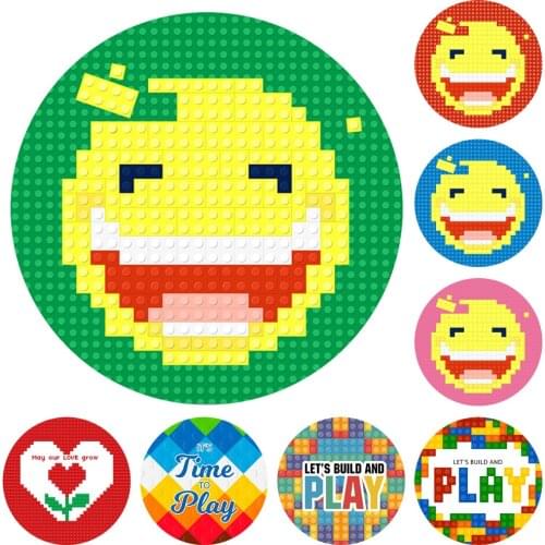 Kids Round Building Blocks Play Mats Educational Boys Girls Rug Activitys Games Toys Pad Puzzle Mat Baby Room Crawling Carpet