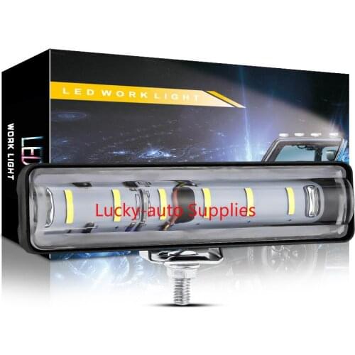 Car and Motorcycle Work Light In-line Light Guide Type 6LED Daytime Running Light Modification Engineering Auxiliary Light