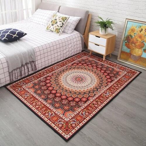 European Classical 3D Mandala Art Carpet For Living Room Bedroom Anti-Slip Floor Mat Fashion Kitchen Carpet Area Rugs