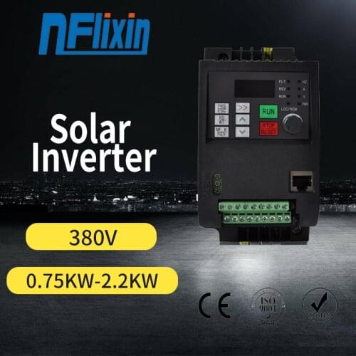 HOT SALE! VFD0.75KW-7.5KW Solar Pump Inverter of AC Triple 380v Three Phase Output 380v Three Phase Input For water pump