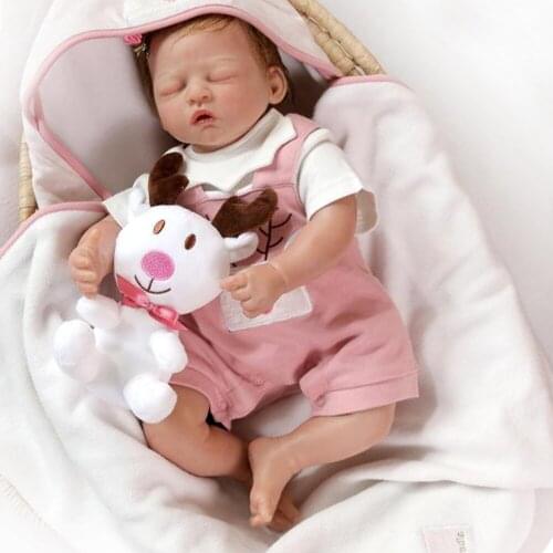 Icradle bebe reborn Boutique Doll 50cm newborn babies alive Soft Silicone Reborn Doll Toys for children gift