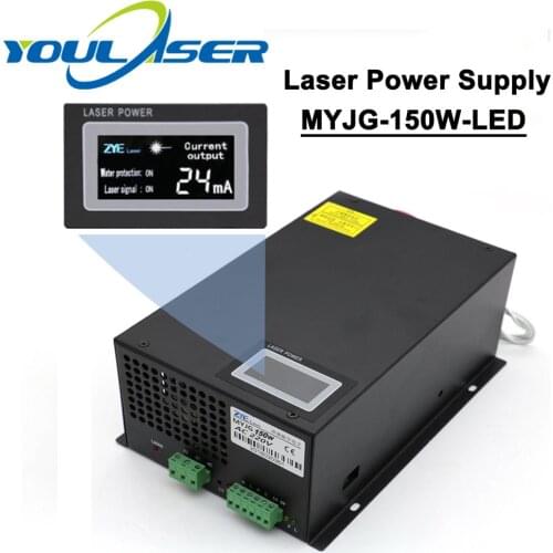 150W 120W 130W Laser Power Supply MYJG-150W Display LED Screen For Co2 Engraving Cutting Machine Laser Tube