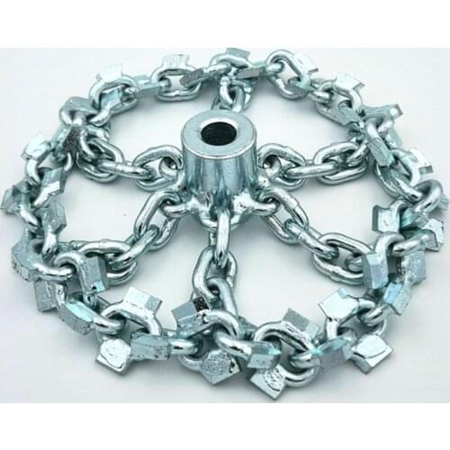 LEADFEN with carbide-tip round drain cleaning cutter DN150mm pipe cleaning knocker 10mm flexible shaft cable sewer clog remover