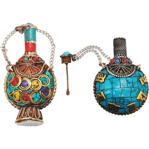 Nepalese Copper Snuff Bottles Smoker Collection Lightweight Portable Retro Snuff Bottle Smoking Vintage Cigarettes Accessories