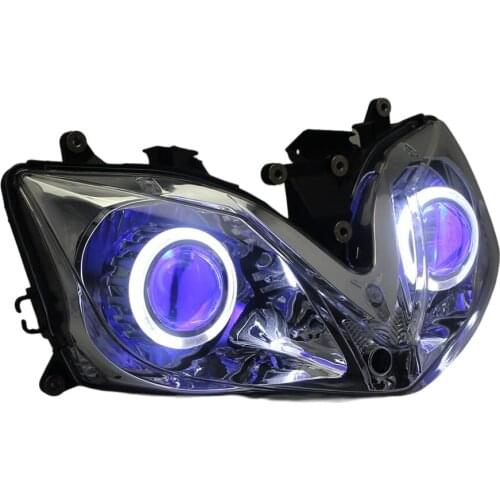 Motorcycle HID Projector Headlight Assembly Head Lamp For Honda CBR 600 CBR600 F4i 01-07 Angel Eyes Demon Eyes LED DRL Headlamp
