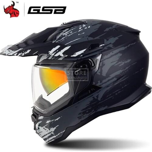 Flip Up Casco Moto Full Face Helmet Motocross Double Lens Motorcycle Helmet Men Women Motocross Off-Road Racing Casque Moto