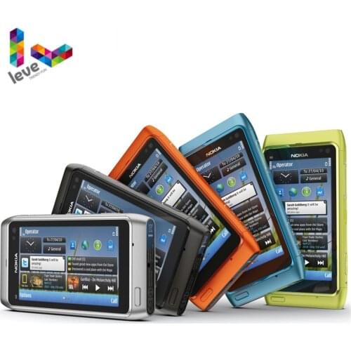 Nokia N8 Original Unlocked Mobile Phone 3G WIFI GPS 12MP Camera 3.5" Touch Screen 16GB Storage Used and Refurbished Cell Phone