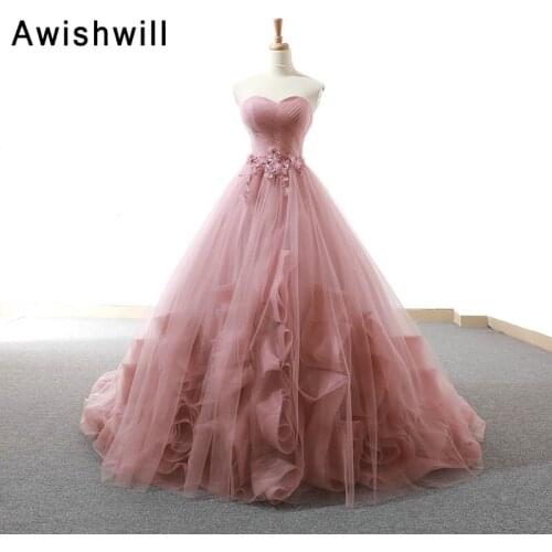 Real Pictures Gorgeous Long Prom Dress Women Ruched Tulle With Beads Elegant Formal Evening Gowns Vestidos de Fiesta Largos