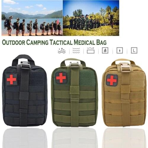 Outdoor Camping Tactical Medical Bag Waterproof Oxford Material First Aid Kits Travel Survival Kit Military Emergency Bag