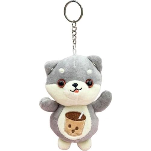 Easy-carrying Practical Cartoon Shiba Inu Plush Pendant Soft Bag Pendant Delicate Craft for Girl