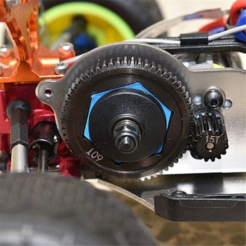 Durable 45# Hardened Steel Center Gearbox Main Gear 59T/60T Spur Gear for LOSI 1/18 Mini-T 2.0 2WD Stadium Truck RTR