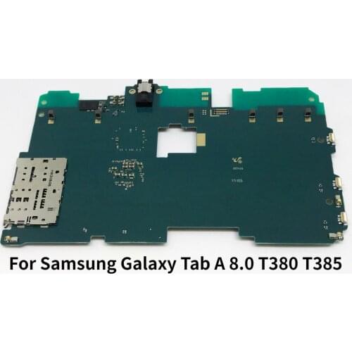 Unlocked Logic Board For Samsung Galaxy Tab A 8.0 T380 T385 Motherboard With Full chips 100% Original Mainboard Good Working