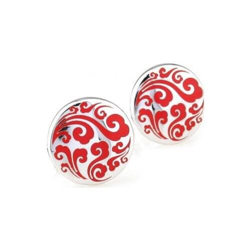 TZG01963-2 Enamel Cufflink Cuff Link 15 Pairs Wholesale Free Shipping