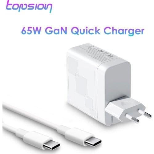 65 W GaN Charger Quick Charge 4.0 3.0 Type C PD 3.0 USB Charger with QC 3.0 4.0 Portable Fast Charger For iphone Laptop Macbook