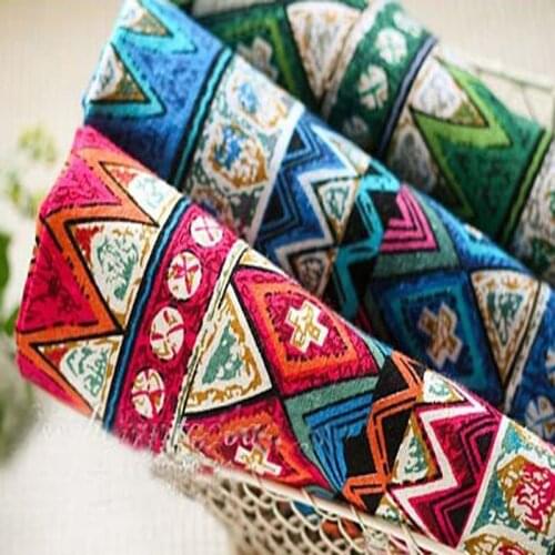 20x24cm 3 Designs Cotton Linen Fabric Red Blue Green Irregular Shape Fat Quarter Bundle Patchwork Cloth 20CMx24CM/Piece