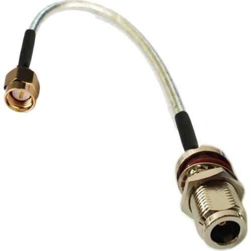 10pcs N Female O-ring to SMA male Connector RG402 Semi-rigid RG-402 Coax Pigtail Coaxial Cable 10cm 15cm 20cm 30cm 50cm