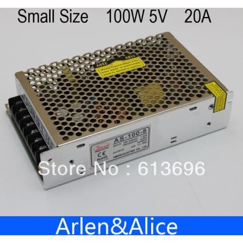 100W 5V Small Volume Single Output Switching power supply for LED Strip light
