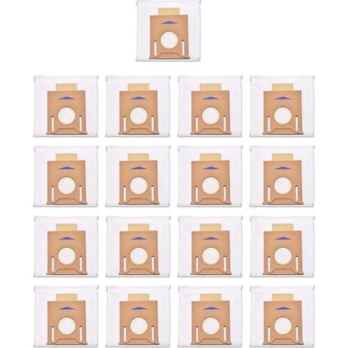 17 Pack T8 Vacuum Dust Bags for Ecovacs Deebot Ozmo T8 & T8 AIVI Robot Vacuum Cleaner with Auto-Empty Station