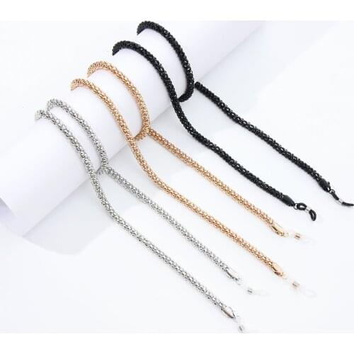 2021 Fashion Metal Simple Glasses Chain Non-slip Vintage Eyeglass Lanyard Reading Glasses Holder Neck Strap Sunglasses Chain