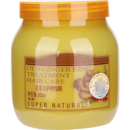 500ml Ginger Hair Care Cream Conditioner Mask Improve Hair Loss Anti-Dropping Ginger King Care No Evaporation Film Hair Mask