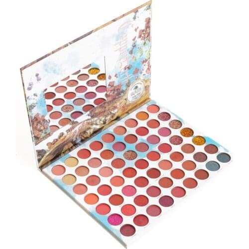 63 Color Rainbow Eyeshadow Palettes - Professional Makeup Matte Metallic Shimmer Eye Shadow Palettes Eyeshadow Powder Waterproof