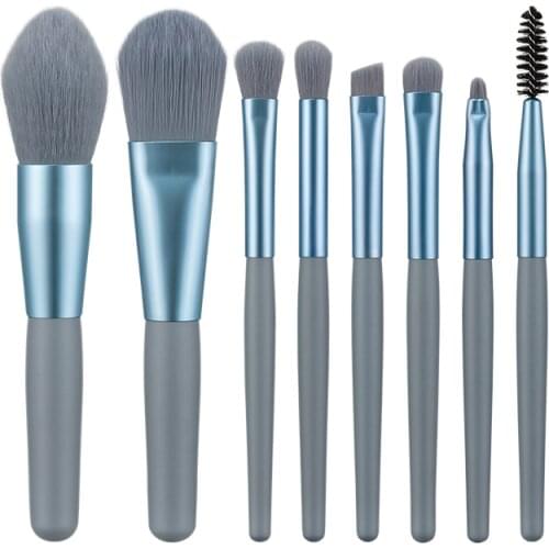 Anmor 8Pcs Mini Size Makeup Brushes Set Eyeshadow Blending Brush Shading Eyebrow Eye Lash Lip Contour Make Up Tool Recommend