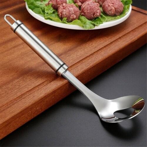 Non-Stick Meatball Maker Spoon Stainless Steel Meatball Maker Non-Stick Creative Meat Ball Spoon Meat Tools Kitchen Gadgets