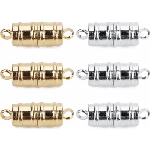 LOULEUR Bamboo Magnetic Clasps Fit Bracelet Necklace Gold/Rhodium Color End Clasp Connectors For Diy Jewelry Making F7686