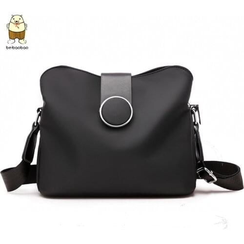 Beibaobao Simple Daily Nylon Waterproof Female Handbag Shoulder Bag Women Wild Crossbody Travel Lady Purse Bolso