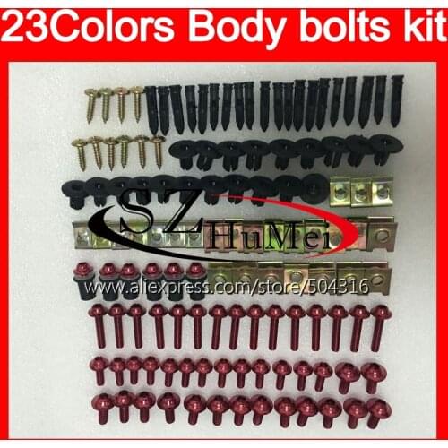 Fairing bolts full screw kit For DUCATI 749 999 03 04 05 06 749S 999S 749R 999R 2003 2004 2005 2006 Windscreen bolt screws Nuts