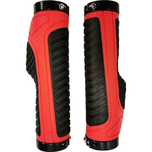 2pcs/1Pair Rubber Anti-skid Vice Handle Bilateral Locking Handlebar Cover Bicycle Mountain Bike Handlebar Cover Bike accessories