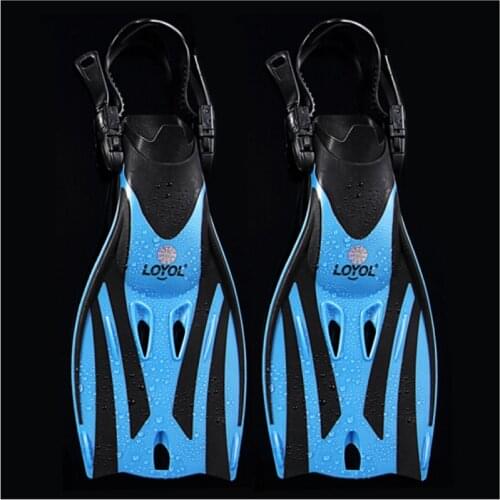 Children Swim Fins Adjustable Diving Frog Shoes Silicone Professional Team Training Snorkeling Long Kids Flippers Buceo