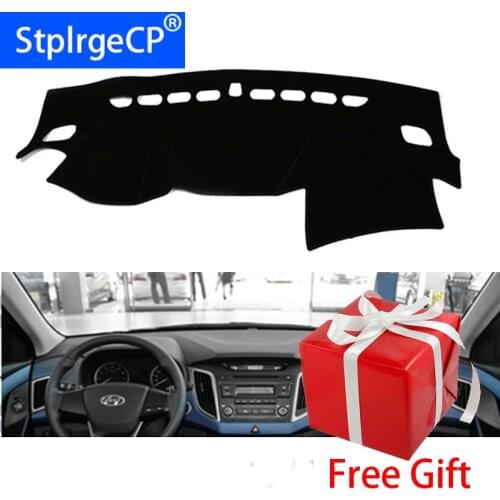 For Hyundai IX25 Creta 2014-2019 Car Styling Dash Mat Dashmat Dashboard Sticker Cover Sun Shade Dash Board Cover Carpet