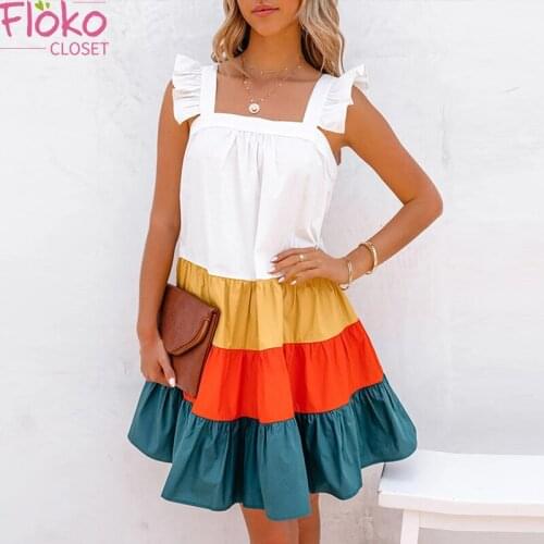 Цветные летние платья FlokoCloset China At AliExpress