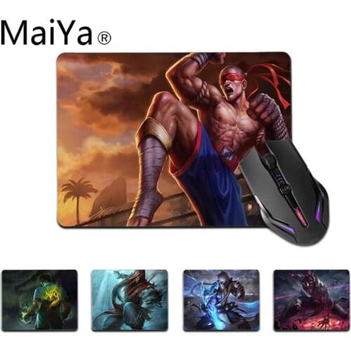 Maiya Top Quality league of legends Lee Sin Office Mice Gamer Soft Mouse Pad Top Selling Wholesale Gaming Pad mouse