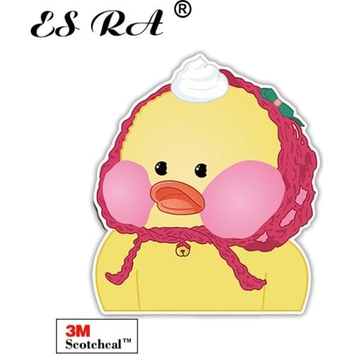 Cafemimi Duck Stickers Cute Decal for Kids Kawaii Pegatinas Laptop Decals Waterproof Vinyl for Helmet Bicycle Pitcher Motor