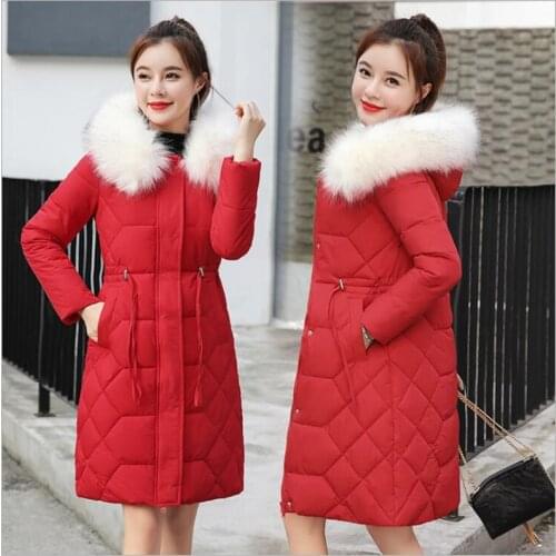 2019 New Arrival Winter Jacket Women Hooded Women coat Winter Outwear Long Slim Female Coat Parka jaqueta feminina Z72